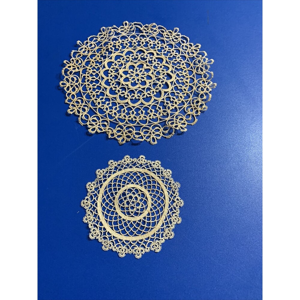 vintage handmade crotchet/ Tattered Hours Of Detailed Work